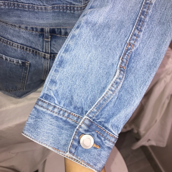 Streetwear Society Denim Blue Patches Crop Jacket - Picture 15 of 16